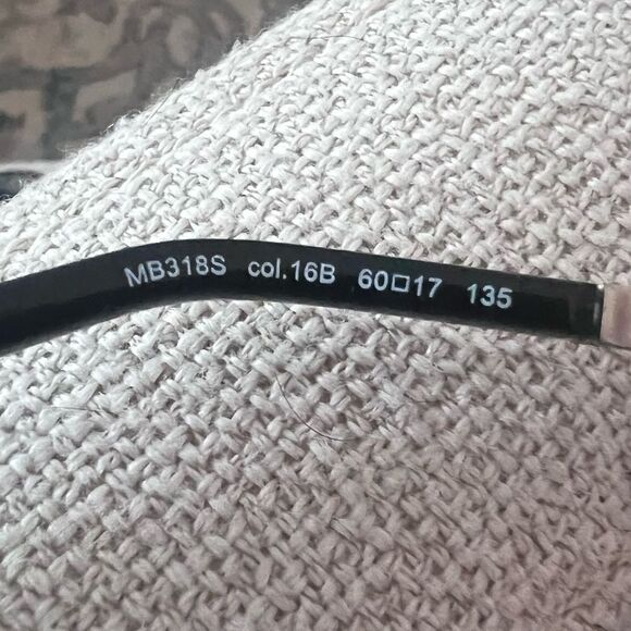 Mont Blanc Sunglasses MB318S  Women Dark Gray Gunmetal Rectangular 60-17 135 mm - Picture 6 of 14